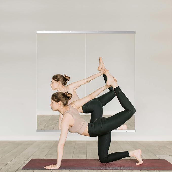Ruomeng Home Gym Mirror, Large Frameless Body Mirror Tempered Glass - Image 2