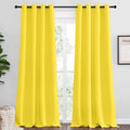 NICETOWN Bright Yellow Curtains 90" Long by NICETOWN