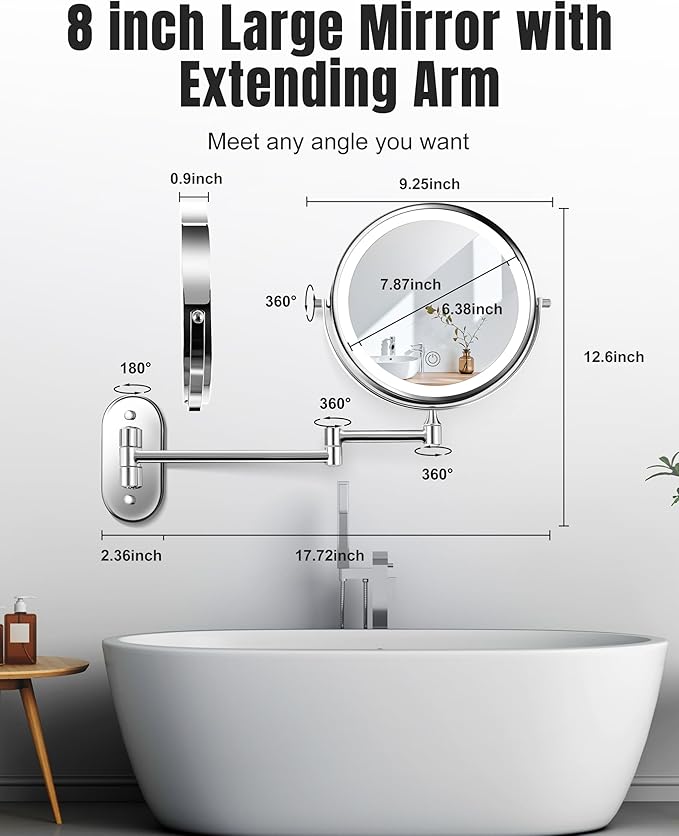 Wall Mounted Makeup Mirror - Image 6