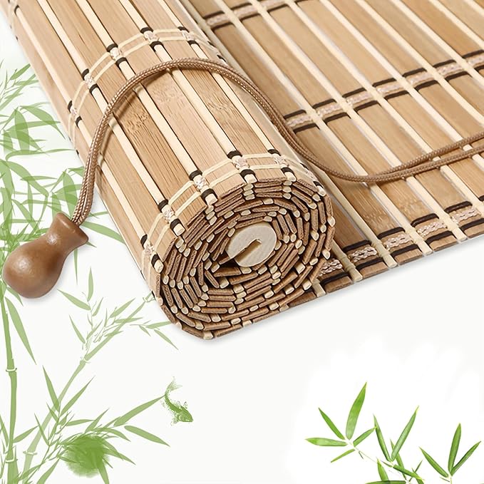 Bamboo Blinds for Interior Windows, Custom Bamboo Shades for Indoor Windows by EVOZEN