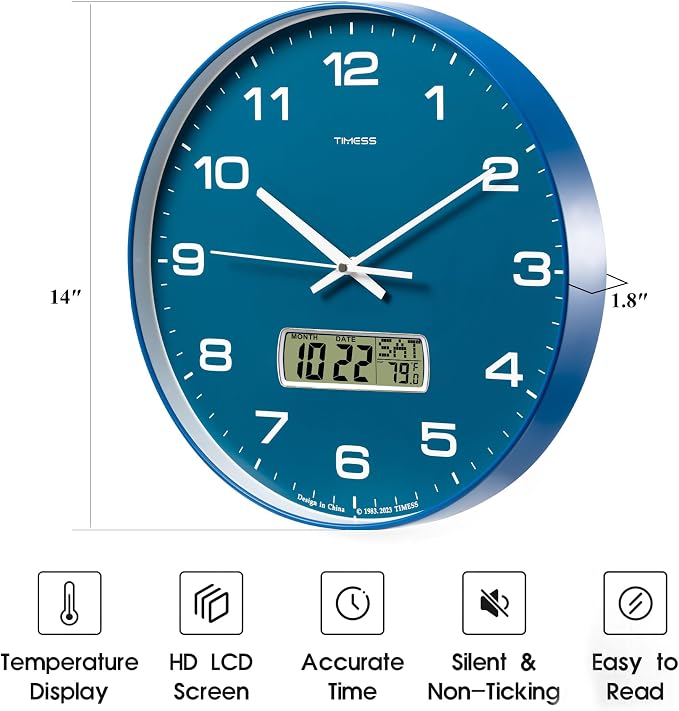 TIMESS Wall Clock, Ideal Modern Home, Office Decor - Image 6