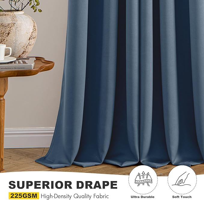 MIULEE Blackout Curtains for Bedroom Living Room 2 Panels, Thermal Insulated - Image 5