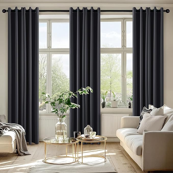 MIULEE Blackout Curtains for Bedroom Living Room 2 Panels, Thermal Insulated - Image 6
