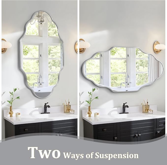 Scalloped Mirror for Bathroom - Image 4