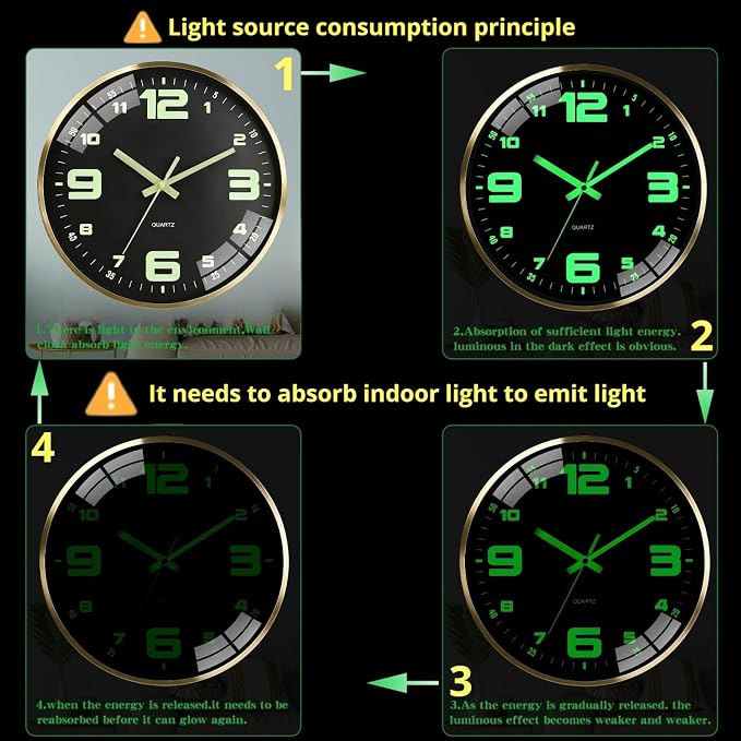 12-inch modern silent wall clock - Image 6