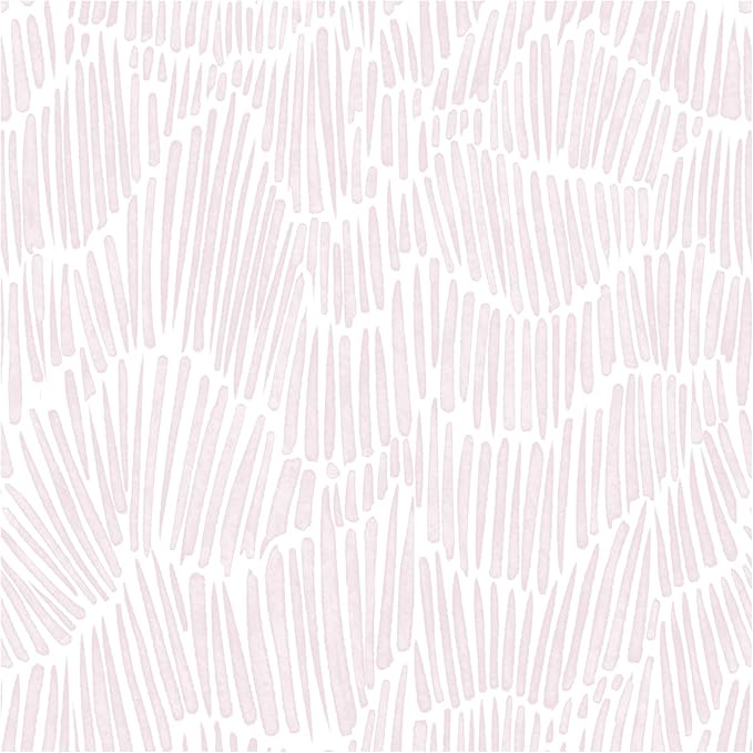 Theper Pink Striped Wallpaper Peel and Stick Wallpaper Boho 17.3"×197" Simple by Theper