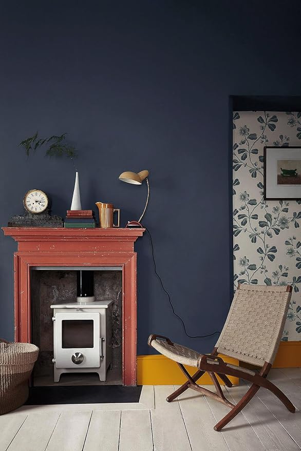 Safiyya Peel and Stick Wallpaper Dark Blue Contact Paper Solid Color Decorative - Image 6