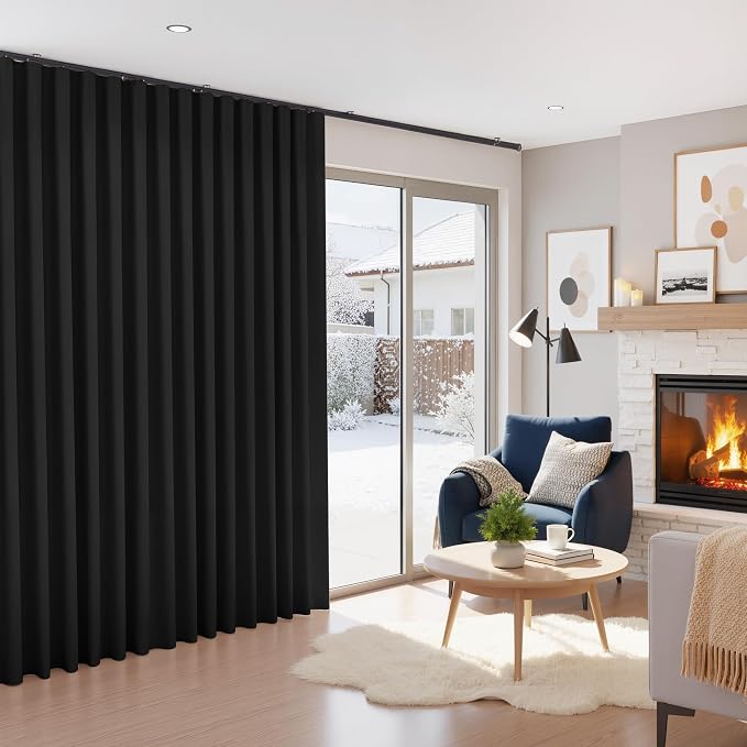 RYB HOME 100% Blackout Room Divider Curtain, Thermal Insulated&Privacy Assurd - Image 2