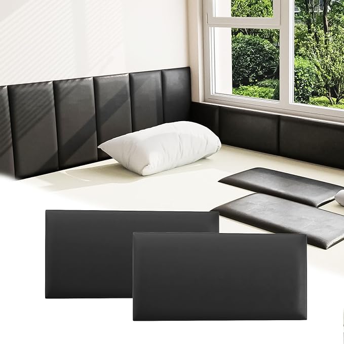 3D Anti-Collision Wall Padding for Kids, Self-Adhesive Headboard Panels for by Umedol