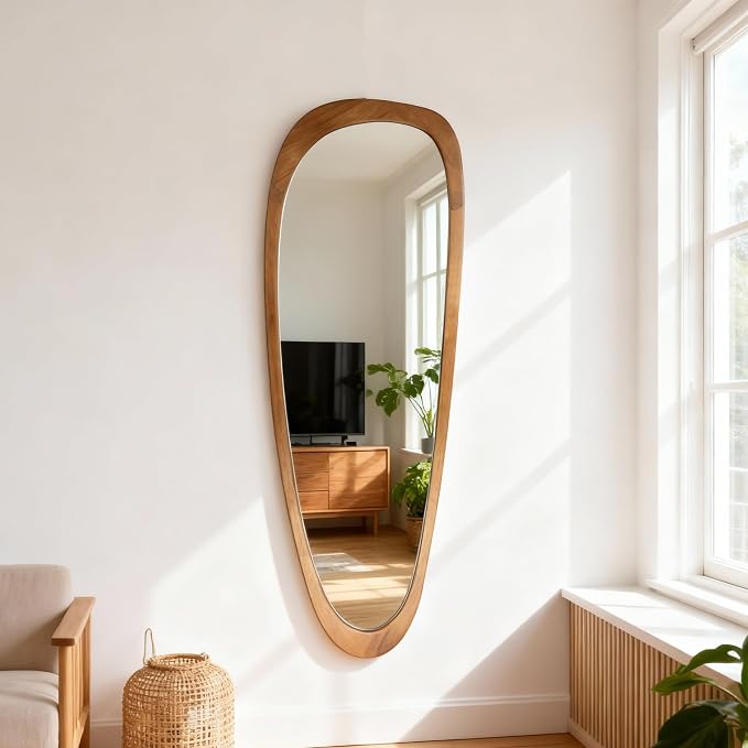 BOMINICA Full Length Irregular Wall Mirror, Large Decorative Floor Mirror - Image 8
