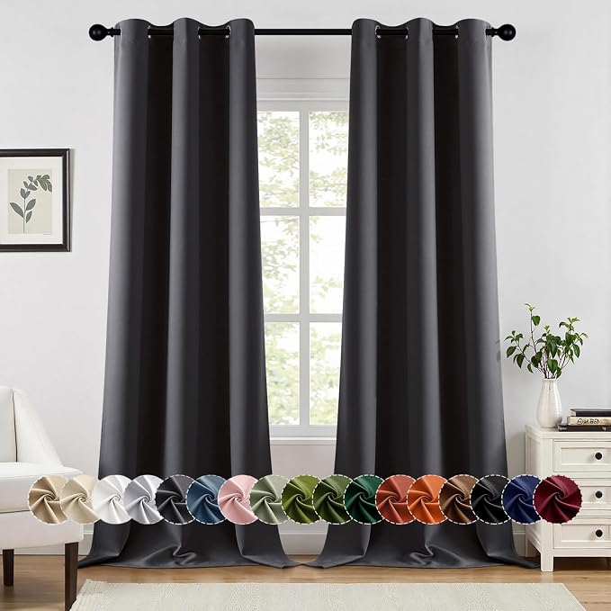 MIULEE Blackout Curtains for Bedroom Living Room 2 Panels, Thermal Insulated by MIULEE