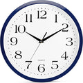 Bernhard Products Navy Wall Clock Silent Non Ticking by BernhardProducts