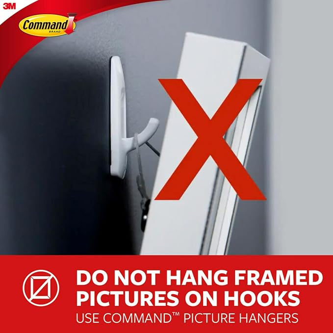 Command 5 lb Large Utility Hooks, 14 Hooks and 16 Strips, Damage-Free Hanging - Image 6