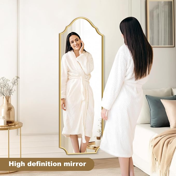 WallBeyond Arched Full Length Mirror Wall Mounted, Living Room, Hanging or - Image 6