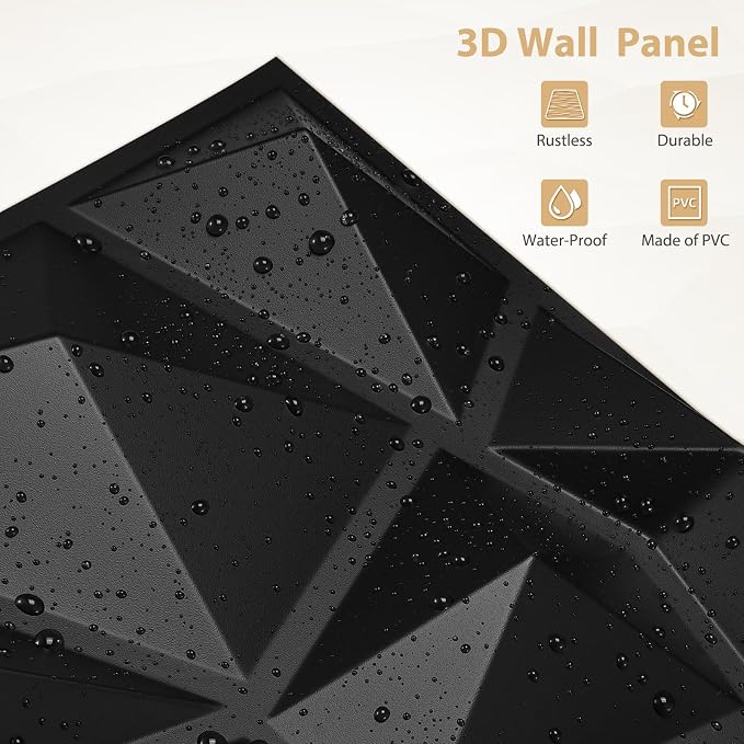 Heikki 30 Pack 3D Wall Panel for Interior Wall Décor, PVC Flower Textured Wall - Image 2