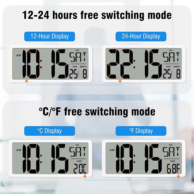 TXL Large Digital Wall Clock - Image 8