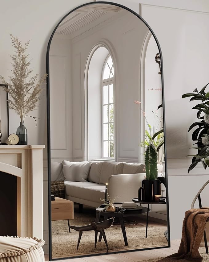 Antok 81" x41” Arched Full Length Floor Mirror, Free Standing/Wall Mount/Leaning by AntokMirror