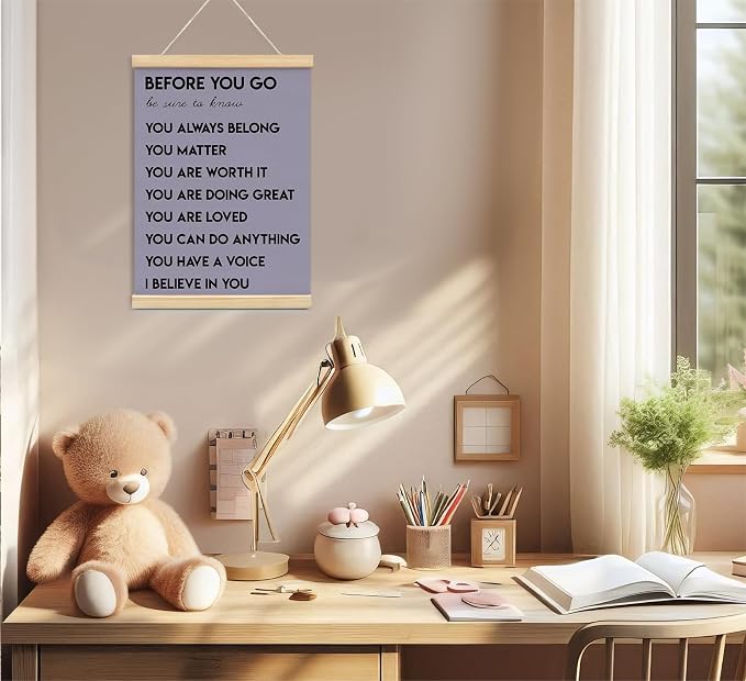 Mental Health Positive Affirmations Inspirational Wall Art Decor, Therapist - Image 2