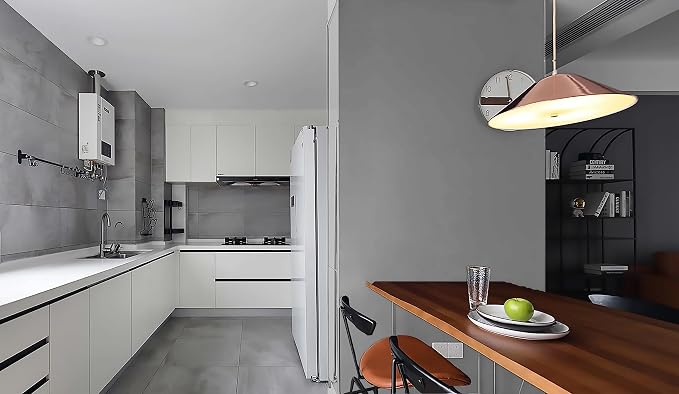 Dimoon 236''x17.7'' Grey Peel and Stick Wallpaper Contact Paper Modern Self - Image 7