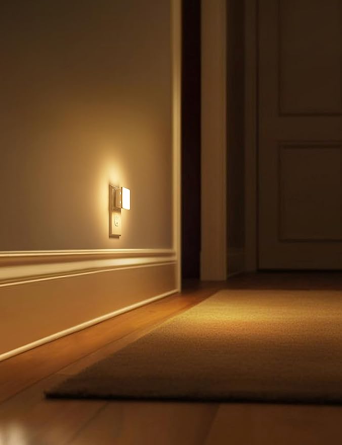 L LOHAS LED Night Lights Plug into Wall 2-Pack, 0.3W Plug in Night Light - Image 4
