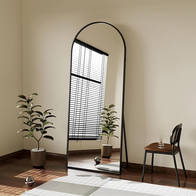 Rowjut Floor Mirror Arched Mirror Full Length 56"X20" Full Length Mirror can be - Image 6