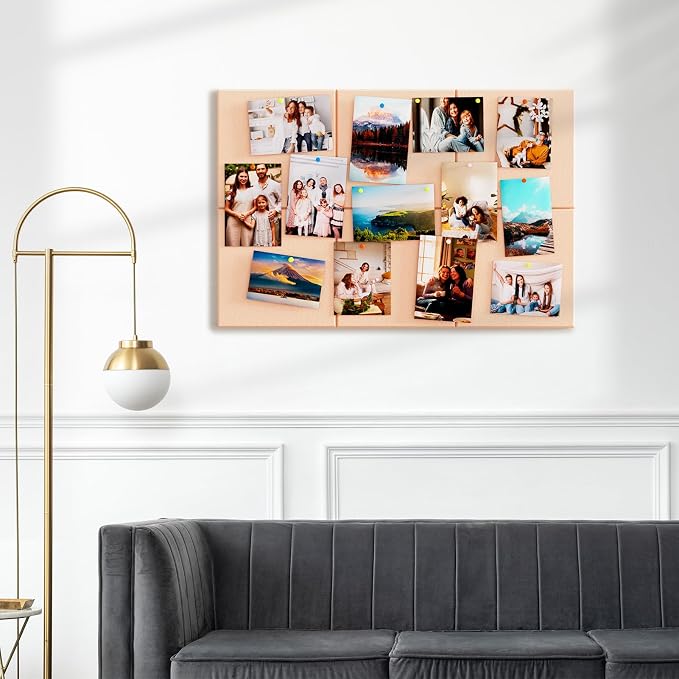 MaxGear Large Cork Board for Wall 36" x 24", Peach Beige Bulletin Board - Image 6