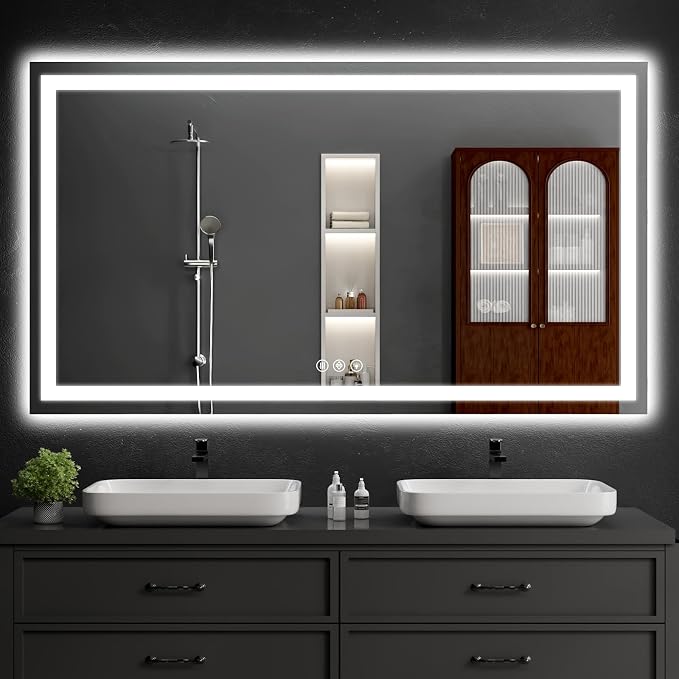 LED Bathroom Mirrors 36"x60" Bathroom Mirror by WISSMILESHOME
