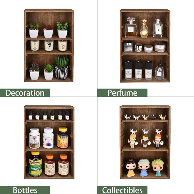 Ikee Design Wooden Wall-Mounted Display Shelves Rack - Image 7