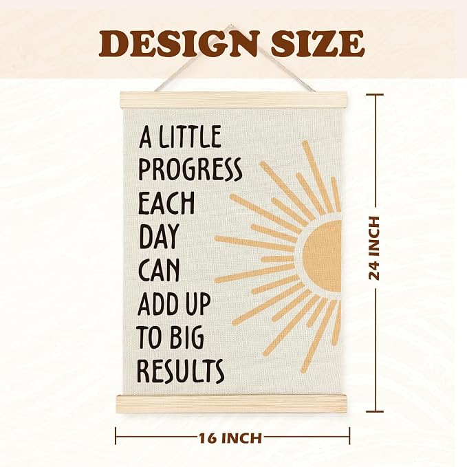 Supwhd Positive Affirmations Wall Decor, Inspirational Add Up to Big Results - Image 6