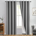 Yakamok 100% Blackout Curtain Panels 84 inches Cold and Light Blocking Drapes by Yakamok