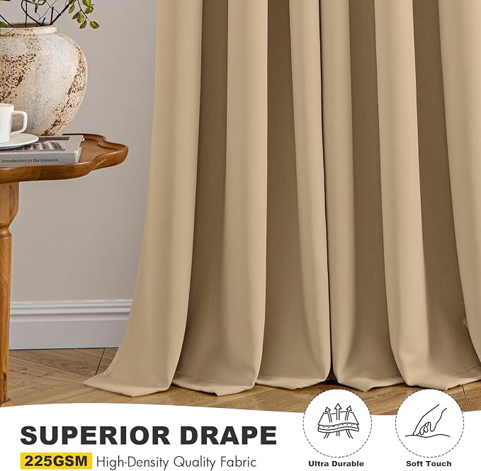 MIULEE Blackout Curtains for Bedroom Living Room 2 Panels, Thermal Insulated - Image 5