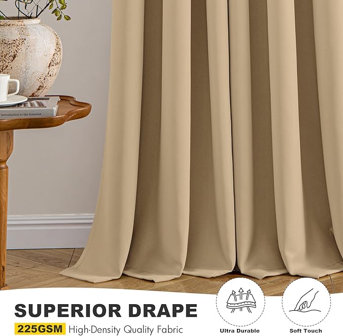 MIULEE Blackout Curtains for Bedroom Living Room 2 Panels, Thermal Insulated - Image 5