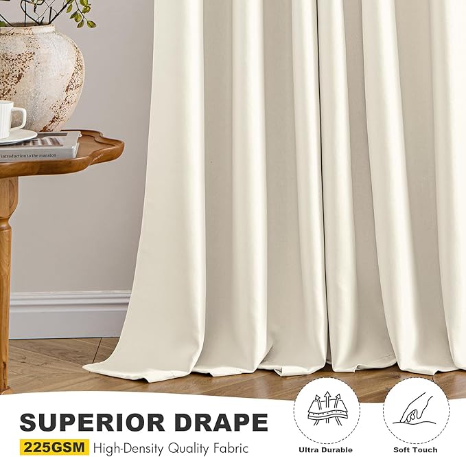 MIULEE Blackout Curtains for Bedroom Living Room 2 Panels, Thermal Insulated - Image 5