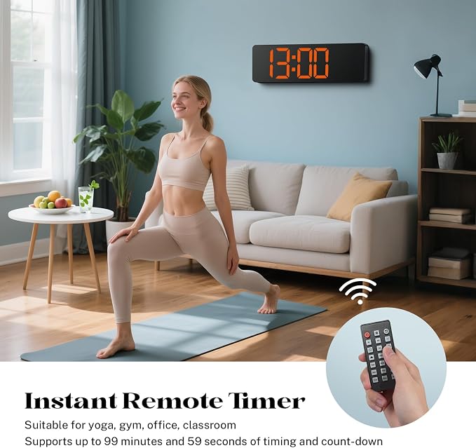 16" Large Digital Wall Clock - Image 6