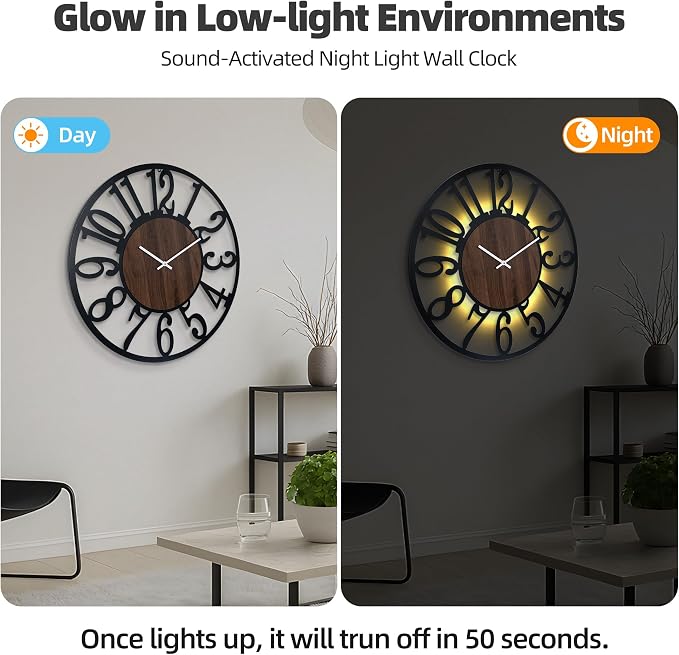 32'' Large Silent Wall Clock - Image 2