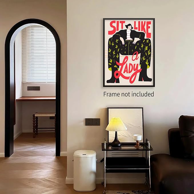 Medpol Funky Feminist Wall Art Vintage Trendy Equal Rights Canvas Poster Modern - Image 6