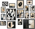 ANERZA 16 PCS Black and White Abstract Wall Art Decor, Minimalist Gallery Wall by ANERZA