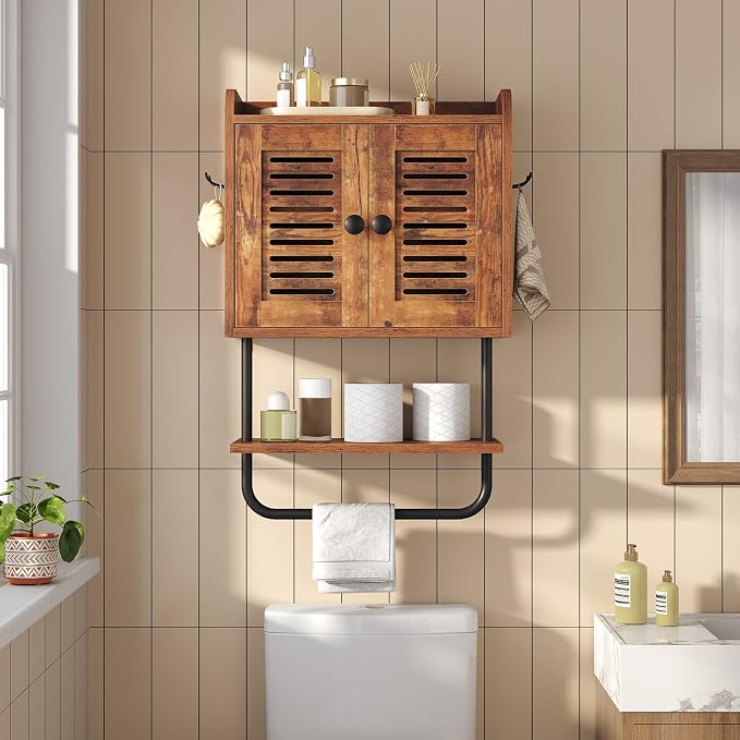 HOOBRO Bathroom Wall Cabinet, Double Doors Medicine Cabinet - Image 9