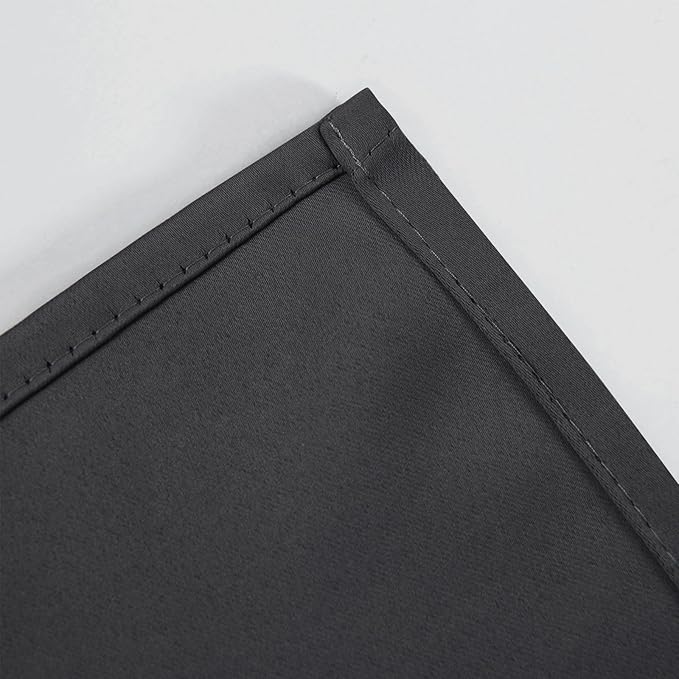 LEMOMO Dark Grey Thermal Blackout Curtains/42 x 72 Inch/Set of 2 Panels Room - Image 6