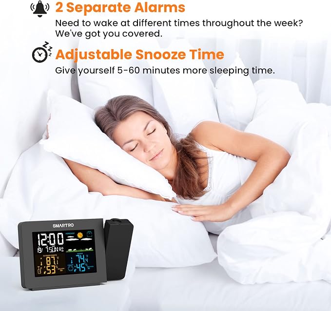 SMARTRO SC91 Projection Alarm Clock - Image 8