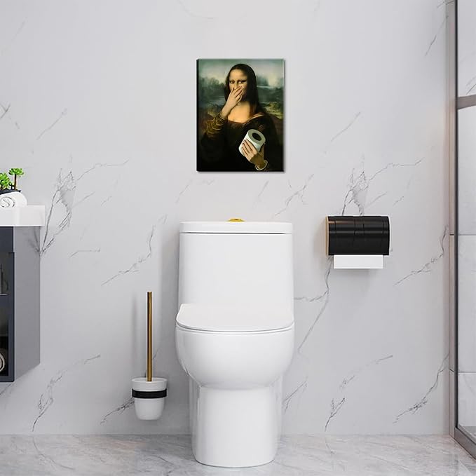 Funny Mona Lisa Canvas Wall Art - Image 2