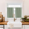 RYB HOME 100% Blackout Basement Curtains 30 inches Long, Heat & UV Blocking by RYBHOME