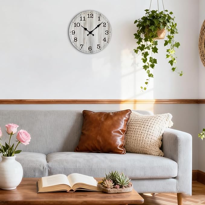 Wall Clock, Modern Wall Clocks Battery Operated, Silent Non Ticking Clock - Image 6