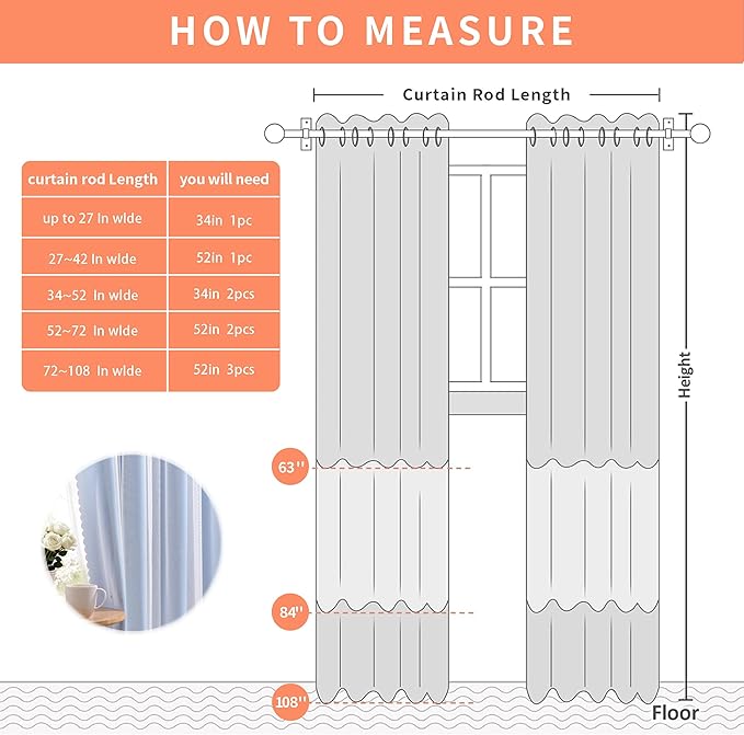 XiDi Light Blue Curtains for Bedroom, Girls Room Blackout Curtains, Kids Room - Image 9