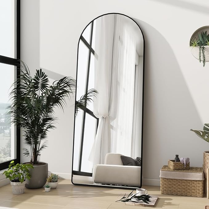 Degfig Arched Full Length Mirror, Full Body Mirrors - Image 3