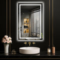 LOAAO 20"x30" LED Mirror for Bathroom, Lighted Bathroom Mirror by LOAAO