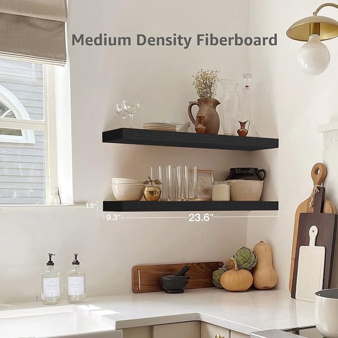 QEEIG Floating Shelves for Wall 23.6" Long - Image 3