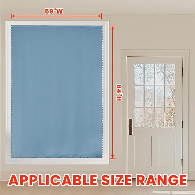 AJAZZ self Adhesive Portable 100% Blackout Curtains Simple and Easy to - Image 8