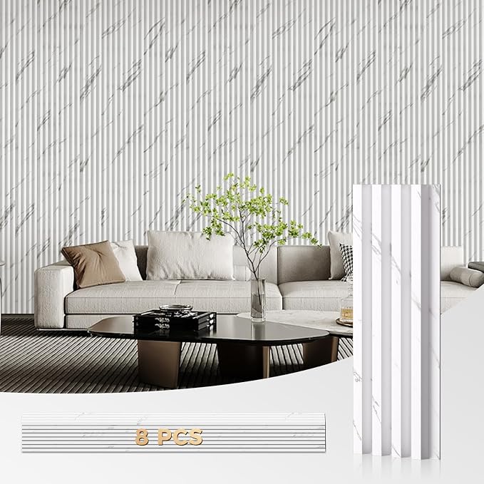OUZUGIE WPC Acoustic Slat Wall Paneling, Living Room, TV Background, Study Room - Image 9
