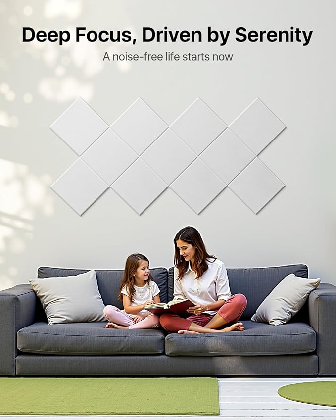 Soundsbay Mass Loaded Vinyl, Soundproof Wall Panels Self-adhesive, 12 Pack - Image 5